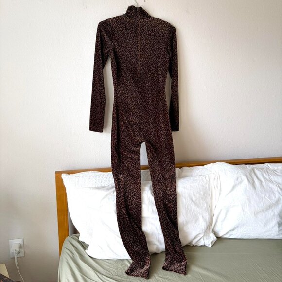 RARE! Frederick's of Hollywood Made in USA Vintage Leopard Print Bodysuit - Picture 6 of 6